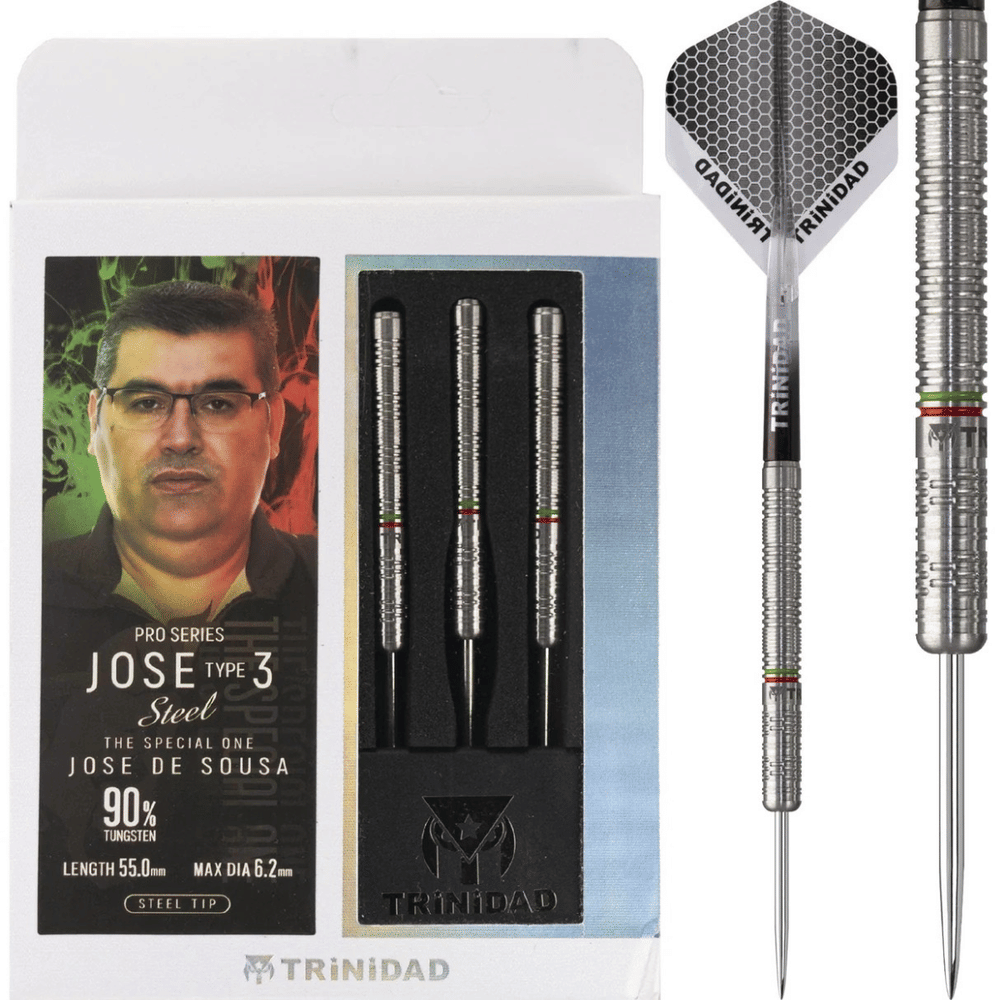 ลูกดอกปลายเหล็ก TRINIDAD JOSE TYPE 3 STEEL DARTS 22G